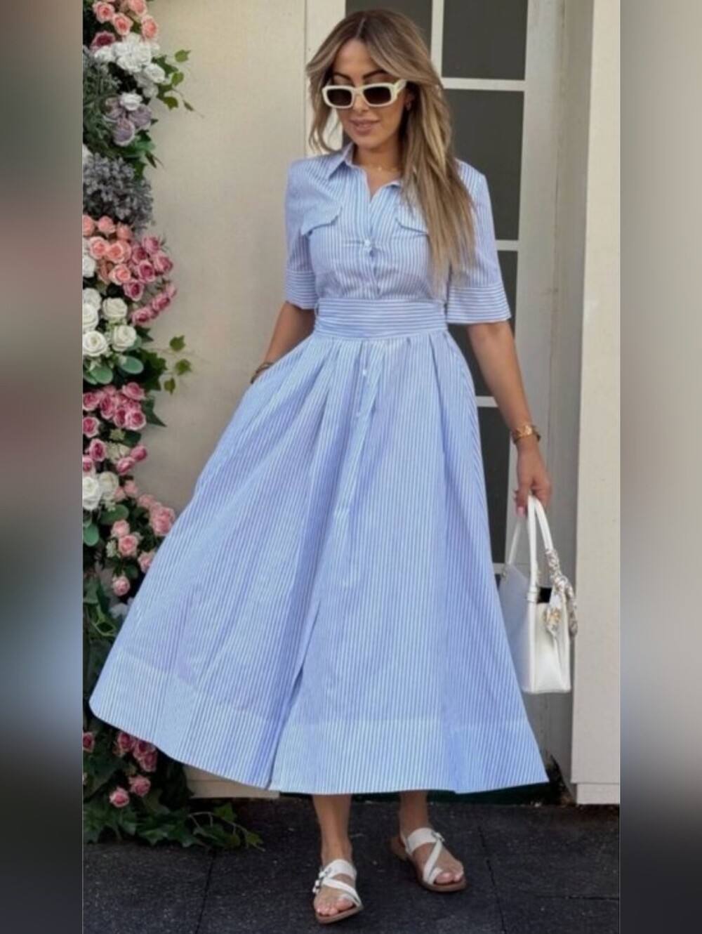 Zara Poplin Shirt Dress ZW Collection